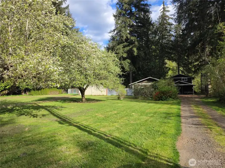 This is the driveway into the home and also the shed on the 3rd lot. All three lots are for sale. Please look at listing 2518818 for all three lots combined.