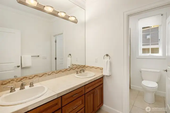 Hallway full bathroom.