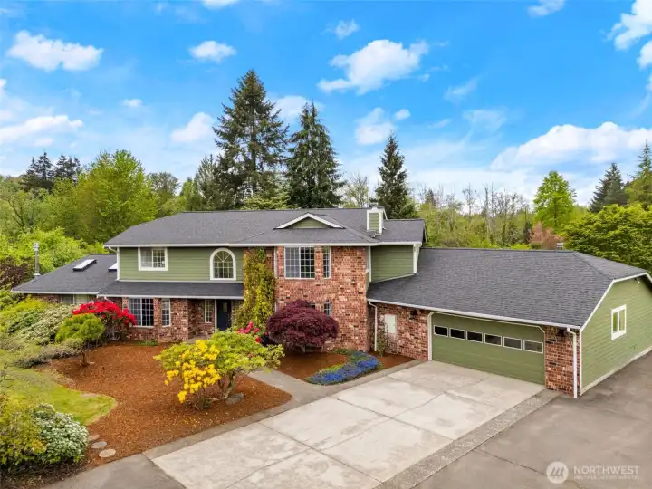 Custom 4-bedroom home on just under 6 acres.