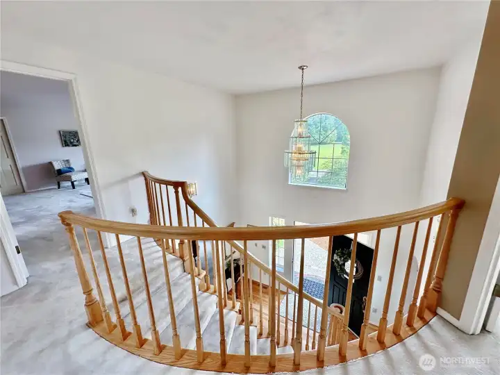 Upper landing, 2nd primary to your left.
