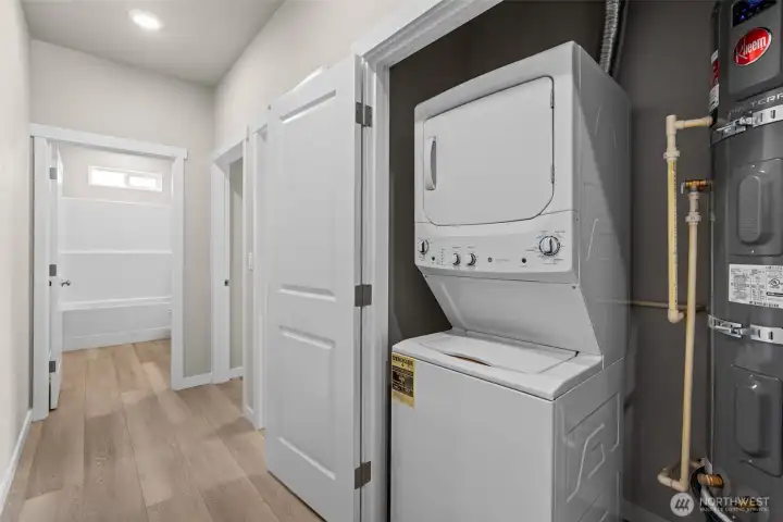 Utility & Hot Water Heater Closet