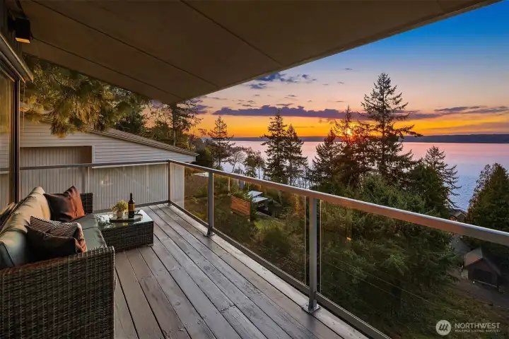 Expansive deck with over 1,500 square feet.. ideal for entertaining or enjoying the outdoors