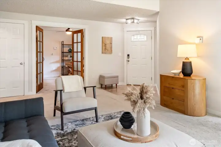 Socialize or relax in the large and bright front room— the space is well-suited for both.