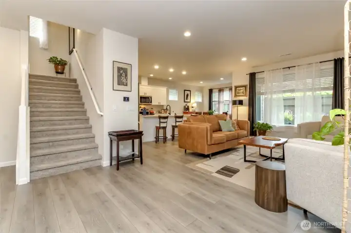 Open living space- main level