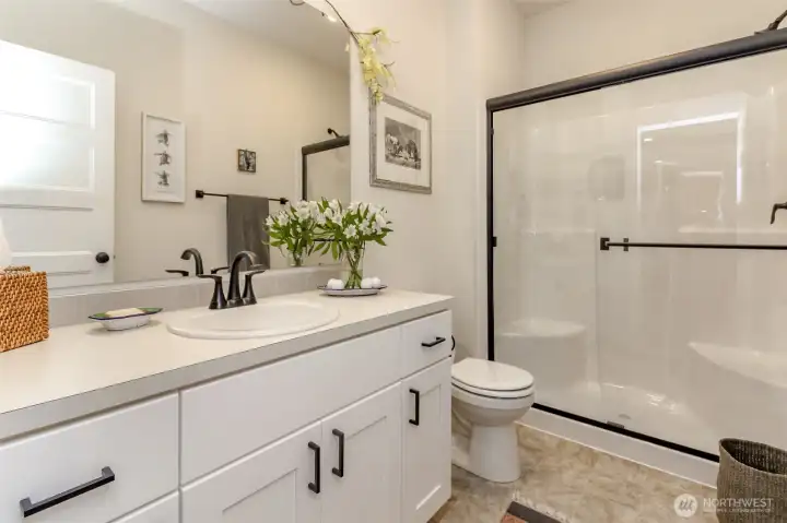 main floor 3/4 bath
