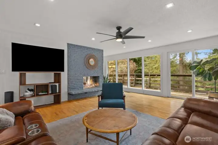 framed by floor-to-ceiling windows. framed by floor-to-ceiling windows.