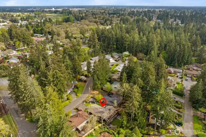 Set in a quiet, established neighborhood on a low-traffic dead-end street Set in a quiet, established neighborhood on a low-traffic dead-end street