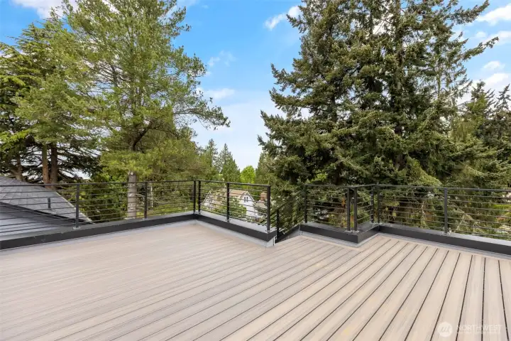 Rooftop deck