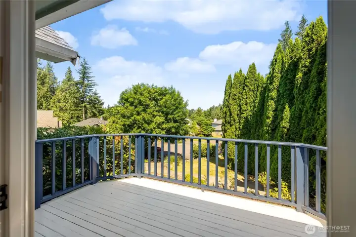 Large deck off of dining room