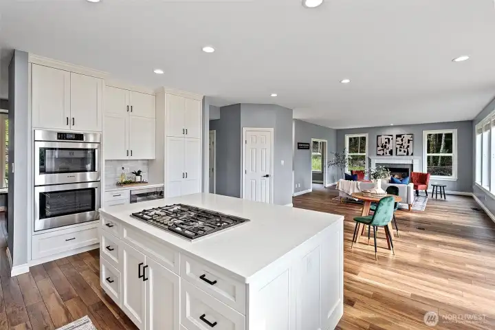 Custom quartz island