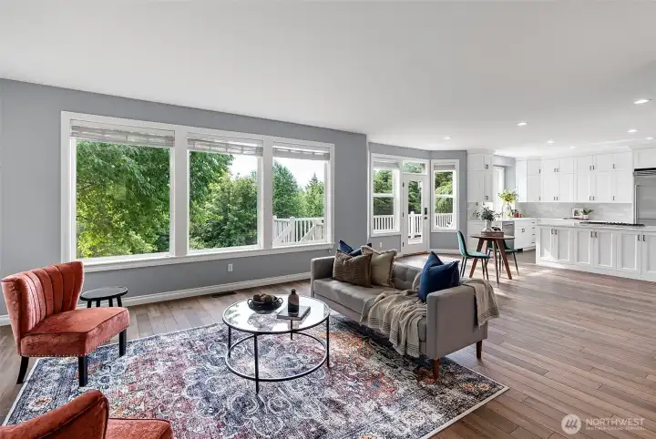 Bright main living space