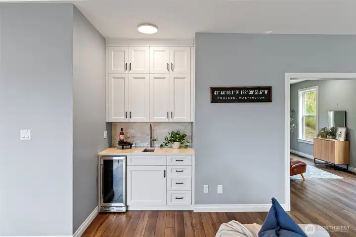 Wet Bar in Living Room