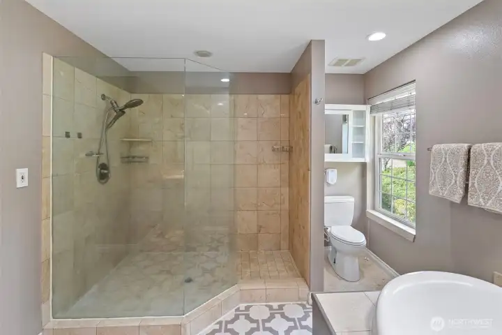 Walk-in Shower in Primary