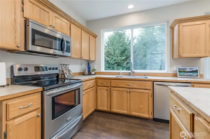 Serene views of your backyard and the greenbelt