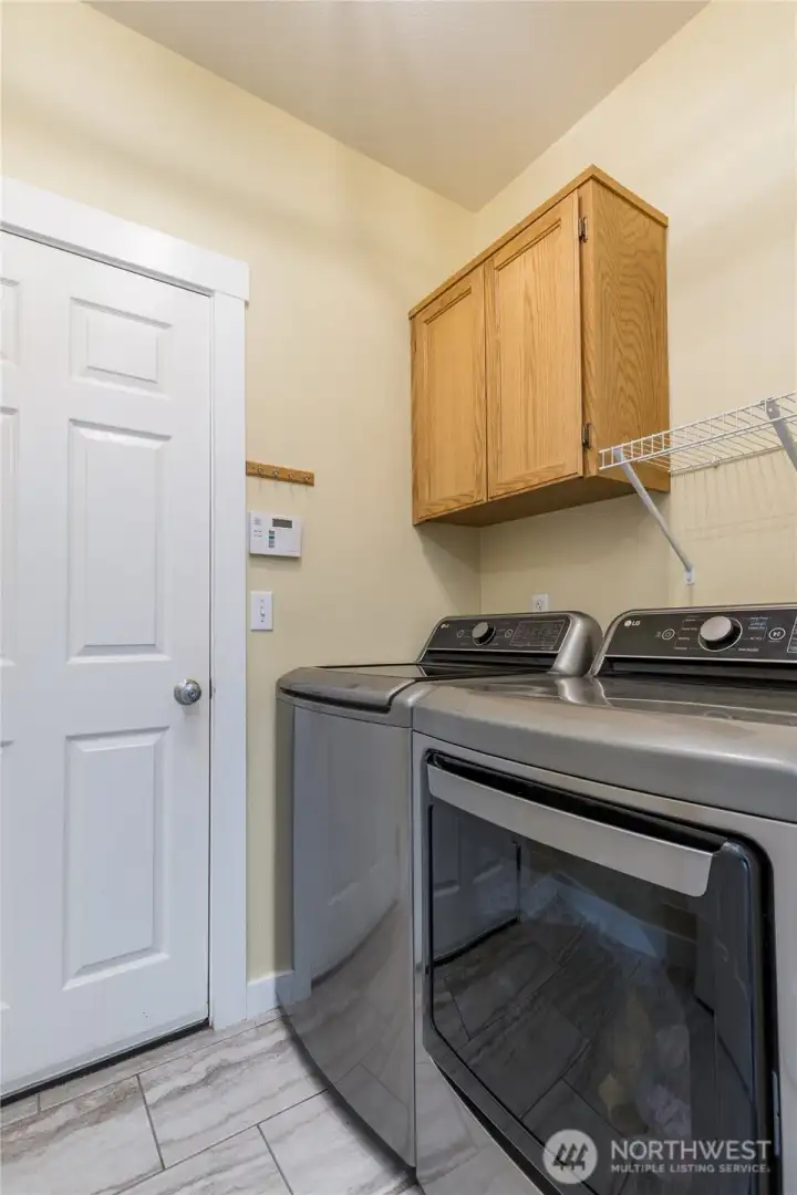 Laundry/mudroom connects the family room to the attached 3-car garage