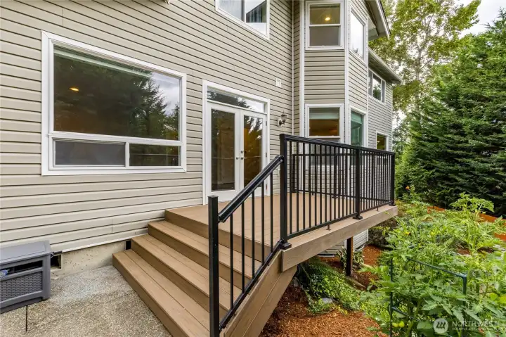 Newly refreshed back deck (2025)—ready for you to enjoy right away.