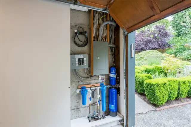 The home features a water treatment system and is wired to add a generator.