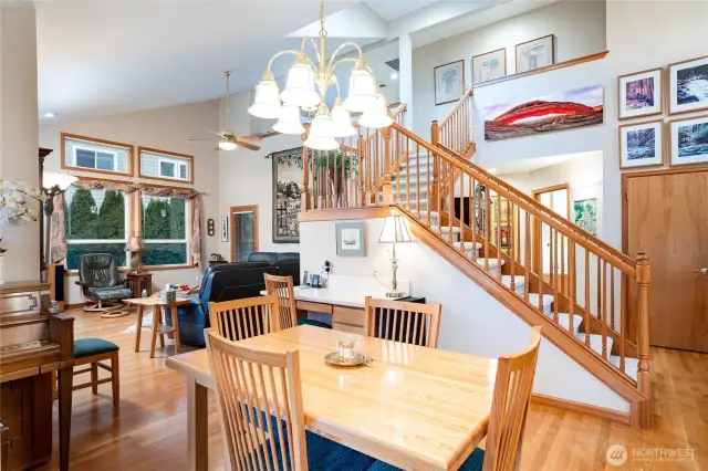 Cathedral Ceilings, with Air-Gap Between homes for Privacy and Quiet~