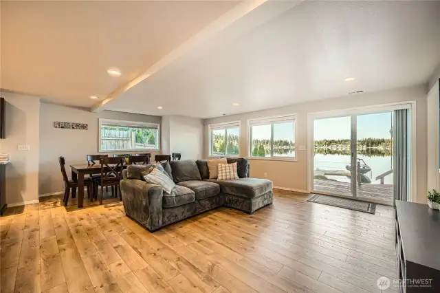 Large main living space with views to your outdoor paradise.