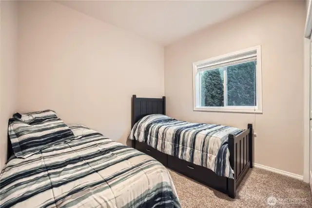 2nd bedroom on right in 'upstairs' section