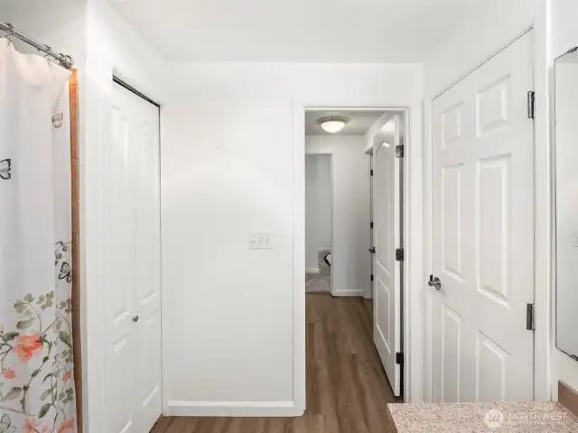 View of Hallway From Bathroom