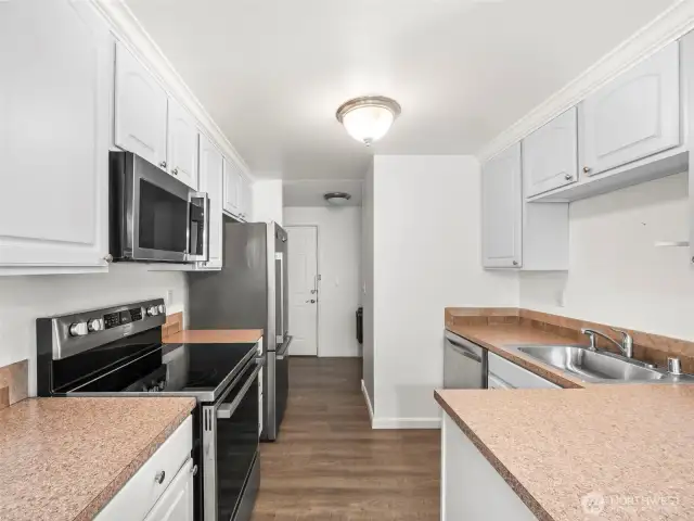 Kitchen with View of Front Door