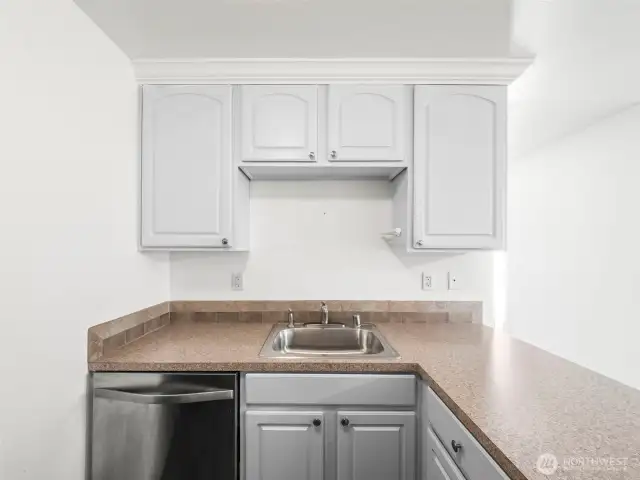 View of Sink and Dishwasher