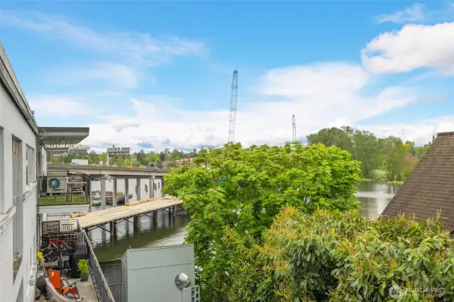 View of Portage Bay from the balcony