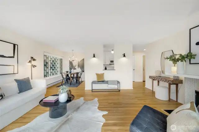 Beautiful oak floors