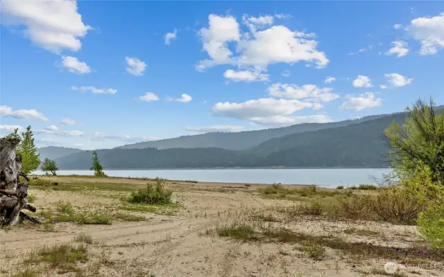 Relax on the serene shores of Lake Cle Elum.