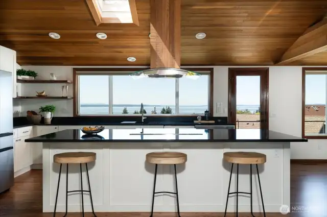 Remodeled Kitchen with Quartz countertops