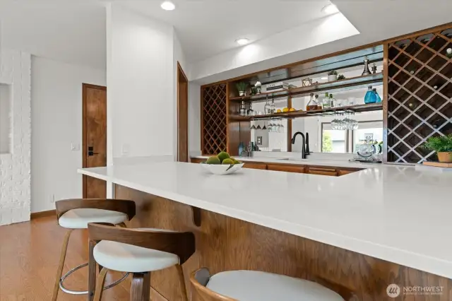 New remodeled wet bar