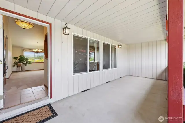 Large covered front porch