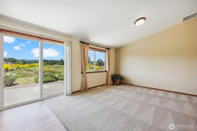 Family room off of kitchen