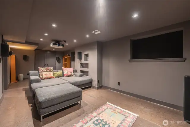 Home Theater Room lower level