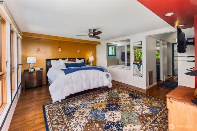 Spacious primary suite