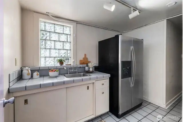 Basement kitchenette