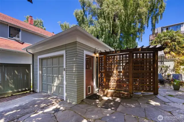 Detached garage offers endless potential