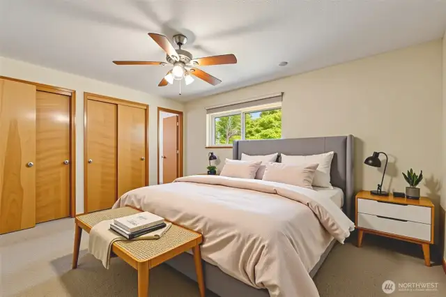 Primary En Suite virtually staged