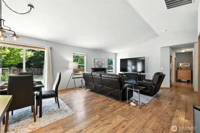 Open Floor Plan with Vaulted Ceilings