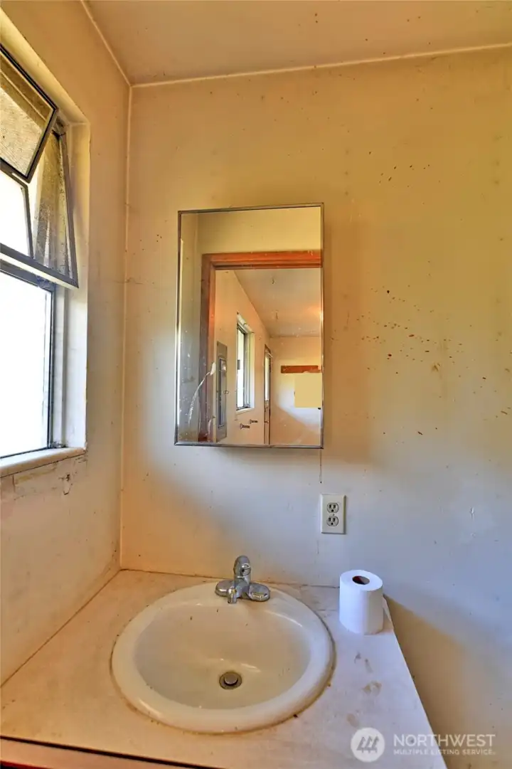 Half bath next to laundry room