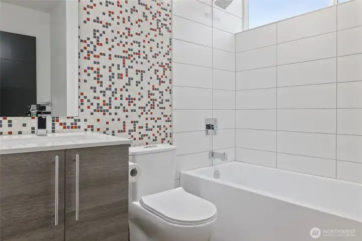 Full bath located on second floor