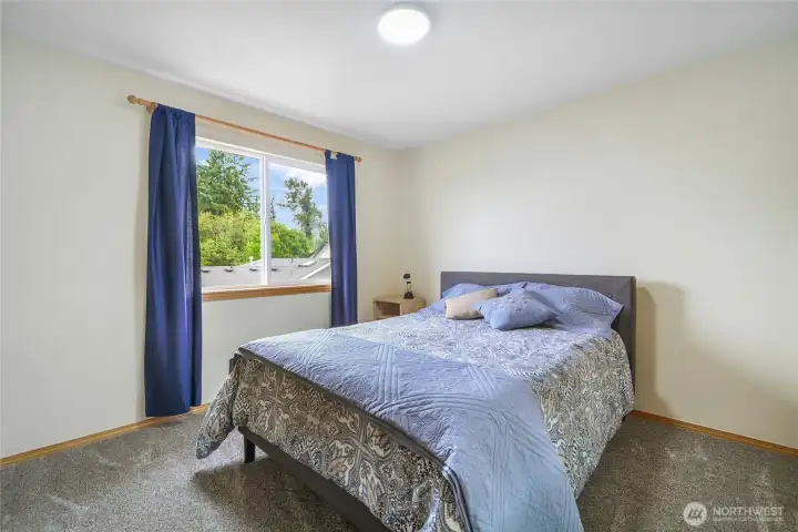 Bedroom 2 is large and has a walk in closet