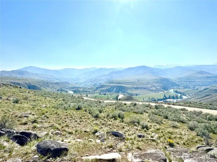 Some rock outcropping & big view