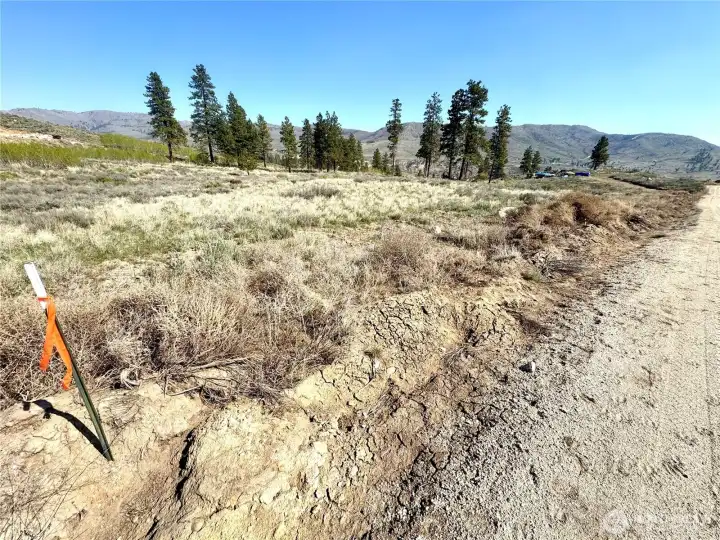 Visible corner marked