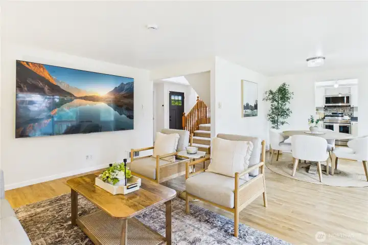 Yes,  the 95" TV Stays!