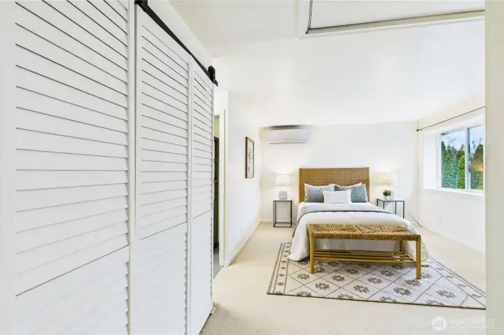 Primary Suite with Mini split for Heating & A/C