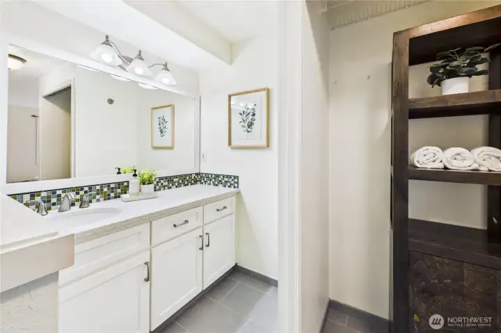 Additional closet/storage space in Primary Ensuite.