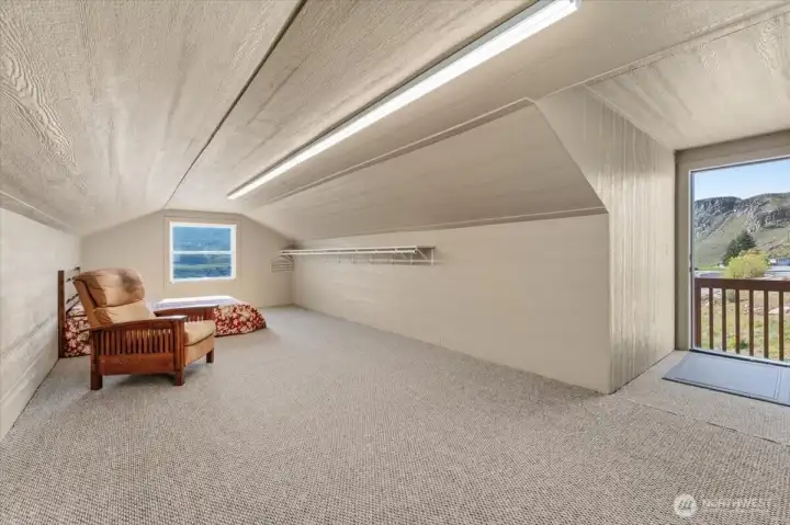 Space above detached garage/shop.