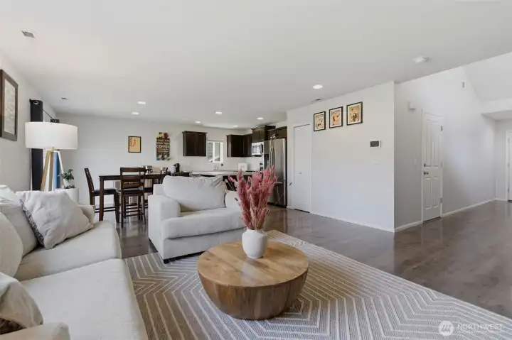 Open concept layout.